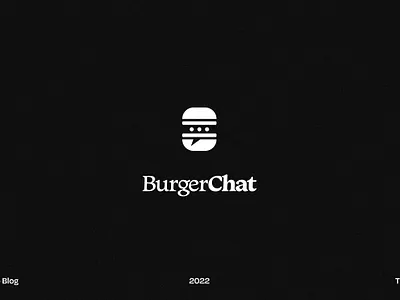 BurgerChat Logo branding design graphic design logo logo design typography vector