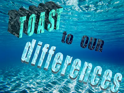 Ocean marble vibe 2022 3d chill graphic design illustrator marble ocean sea summer text toast underwater water