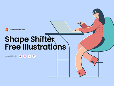 Shape Shifter Free Illustrations characters download free freebie illustration scenes svg vector