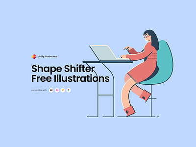 Shape Shifter Free Illustrations characters download free freebie illustration scenes svg vector