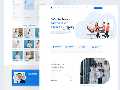 Medical Landing Page building website landing page design responsive mobile treatment ui
