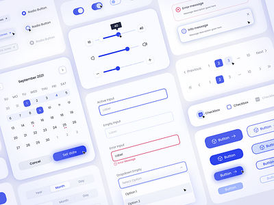 ✨ Design System Components app button cards components dashboard design design system input light theme slider style guid table tags ui ui components ui elements ui kit uiux ux web