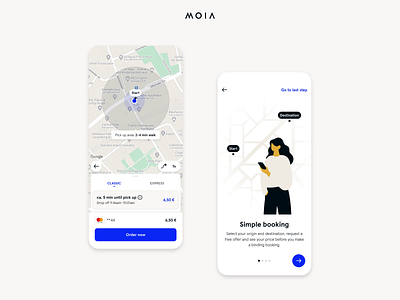 MOIA Dark Mode 🌙 app dark design tokens interface mobility night theme ui