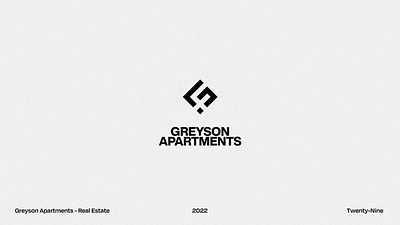 Greyson Apartments Logo branding design graphic design logo logo design typography vector