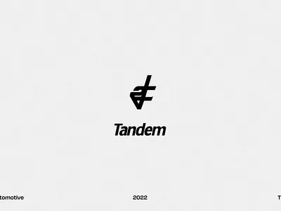Tandem Logo branding design graphic design logo logo design typography