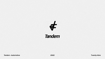 Tandem Logo branding design graphic design logo logo design typography