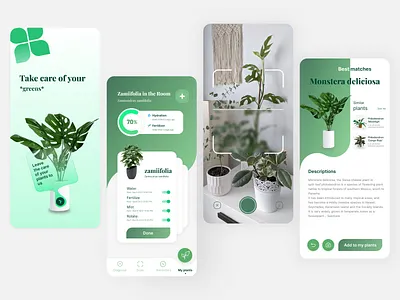 Plant Care Mobile App app design mobileapp mobileappdesign mobiledesign plantapp plantcare plantcaremobileapp plantmobileapp ui uidesign uiux userexperiencedesign userinterfacedesign ux uxdesign