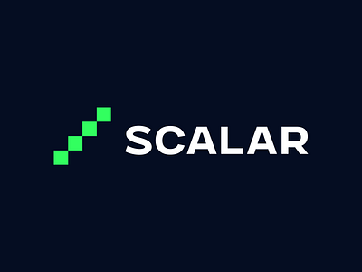 Scalar logo branding design logo typography