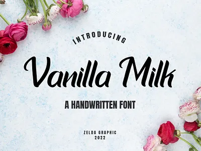 Vanilla Milk brand clothing design illustration lettering logo magazine monoline poster quote script signature ui
