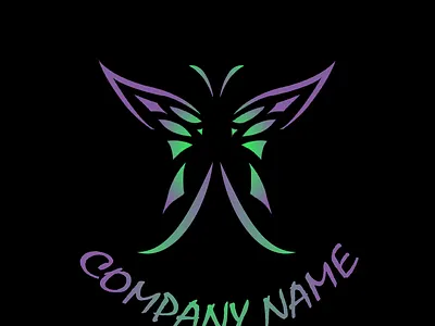 Black Butterfly Logo 2d logo abstract logo marks adobe illustrator animal logo art brand identity branding custom logo design graphic design illustration logo logo design logo symbols vector