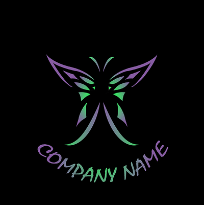 Black Butterfly Logo 2d logo abstract logo marks adobe illustrator animal logo art brand identity branding custom logo design graphic design illustration logo logo design logo symbols vector