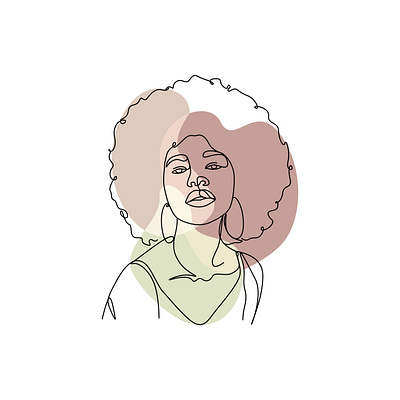 afro hair girl line drawing illustration free vector cover afro afro women black women illustration line art line art illustration line drawing minimalist minimalist art vector art