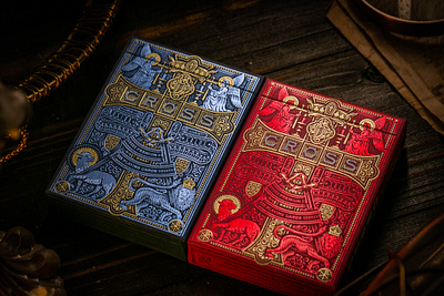 The Cross Playing Cards ⚜️ 500% Funded! bible branding cross design engraving etching illustration packaging packaging design peter voth design playing cards