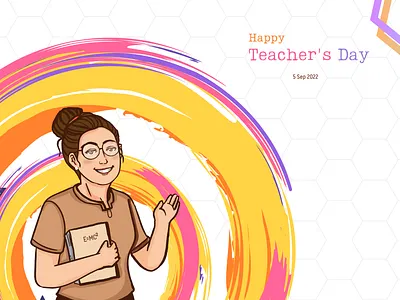 Happy Teacher's Day 5 sep canva design clean design coach educator graphic design happy teacher day happy teachers day mam mentor pedagogue september sir teacher teacher day teacher student teachers day teachersday tutor ui