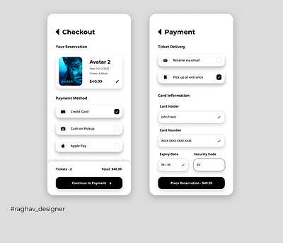Daily UI #002 - Checkout & Payment Page 002 100 days challenge app design application branding card ui checkout checkout page daily ui day 2 design design challenge payment payment app payment method paypal ui ux