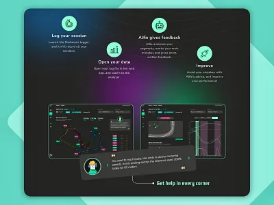 Simboostr - play with the brand colours. gamers landing page startup ui