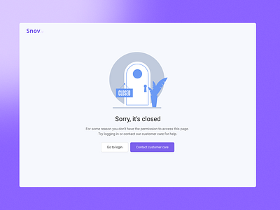 404-error. Snov.io 404 closed door error page illustration sorry ui ui design