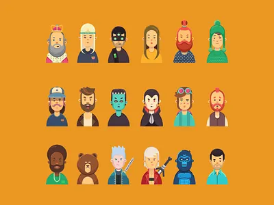 Flat Character art character design flat flatdesign hero illustration illustrator vector