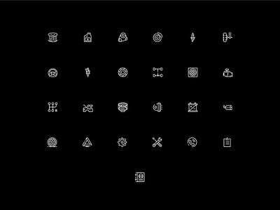 Icon set auto car icon set tools vector