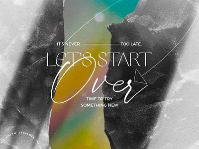 let's start over design typography