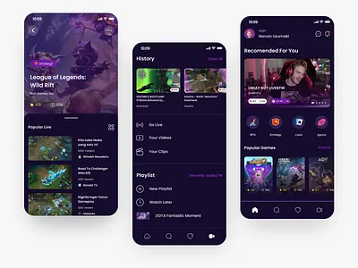 Voisco Streaming Apps app astrology design illustration logo mobile ui