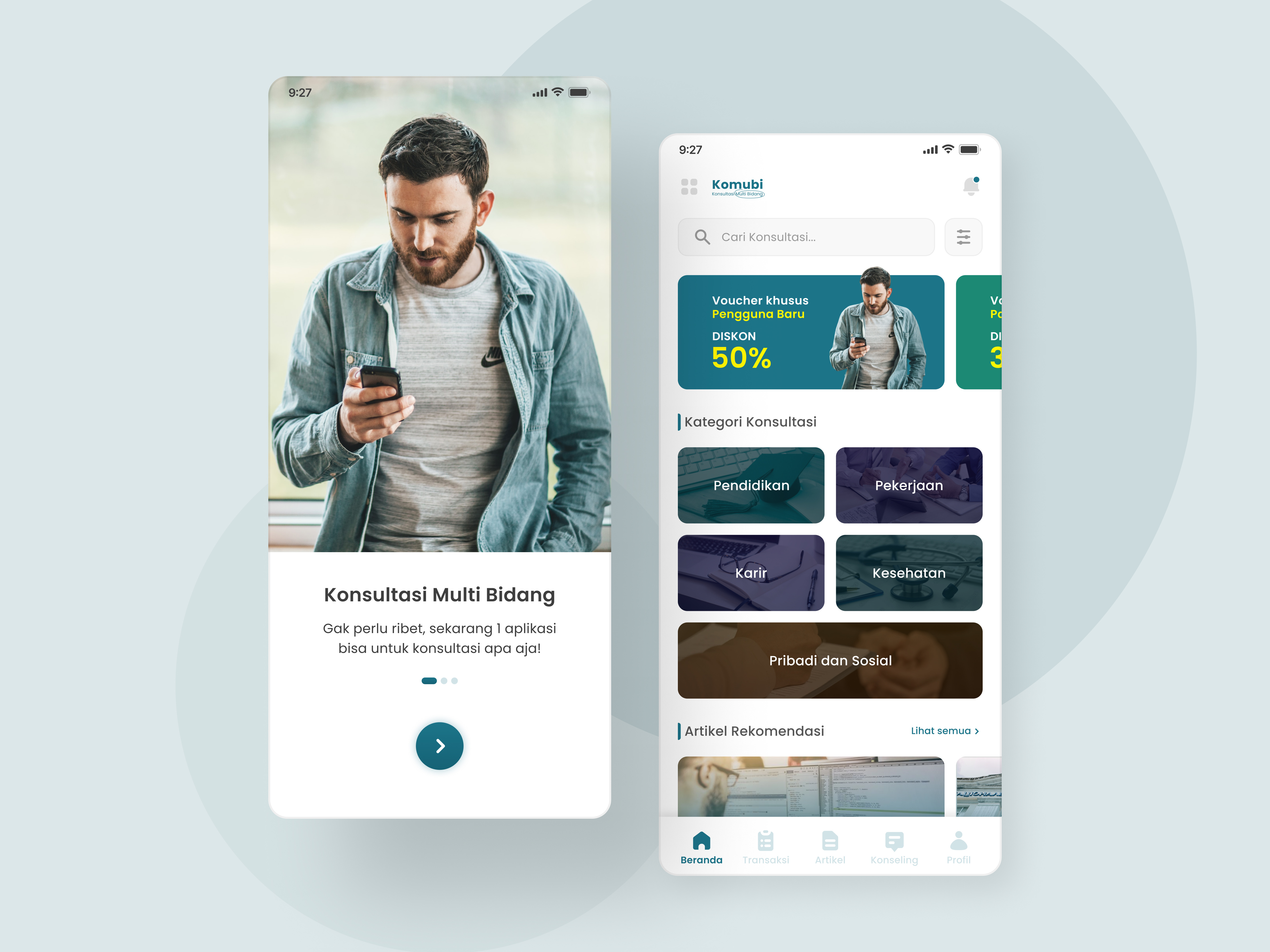 Consultation App - UI/UX Case Study by Nurhuda on Dribbble
