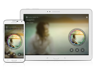 Samsung Milk Music - Mobile & Tablet Apps (Dial State) app design design management experience design information architecture interaction design mobile mobile apps music product design service design tablet ui user experience user interface ux ux design visual design