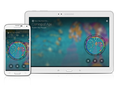 Samsung Milk Music - Mobile & Tablet Apps (Dial State) app design design management experience design information architecture interaction design mobile mobile apps music product design service design tablet ui user experience user interface ux ux design visual design