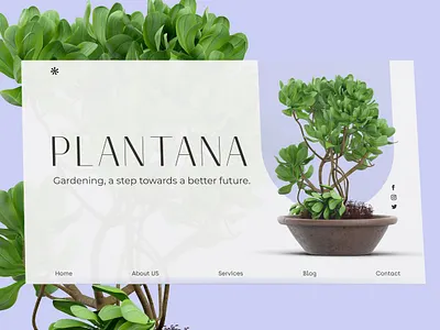 Plant and Gardening Shop Website design ecommerce garden gardening green landing page online shop plant web design