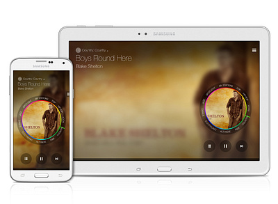 Samsung Milk Music - Mobile & Tablet Apps (Dial State) app design design management experience design information architecture interaction design mobile mobile apps music product design service design tablet ui user experience user interface ux ux design visual design