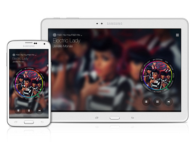 Samsung Milk Music - Mobile & Tablet Apps (Dial State) app design design management experience design information architecture interaction design mobile mobile apps music product design service design tablet ui user experience user interface ux ux design visual design