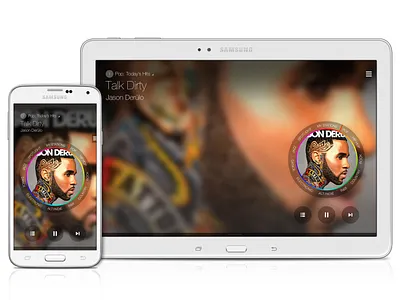 Samsung Milk Music - Mobile & Tablet Apps (Dial State) app design design management experience design information architecture interaction design mobile mobile apps music product design service design tablet ui user experience user interface ux ux design visual design