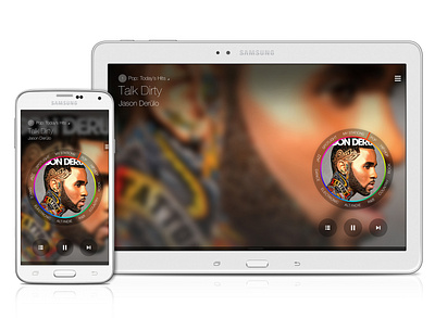 Samsung Milk Music - Mobile & Tablet Apps (Dial State) app design design management experience design information architecture interaction design mobile mobile apps music product design service design tablet ui user experience user interface ux ux design visual design
