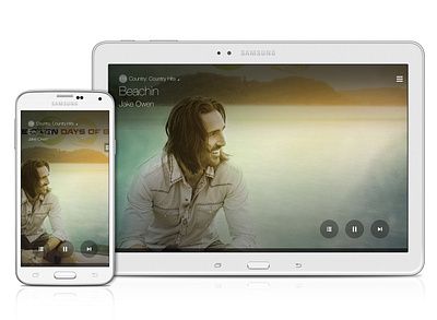 Samsung Milk Music - Mobile & Tablet Apps (Non-Dial State) app design design management experience design information architecture interaction design mobile mobile apps music product design service design tablet ui user experience user interface ux ux design visual design