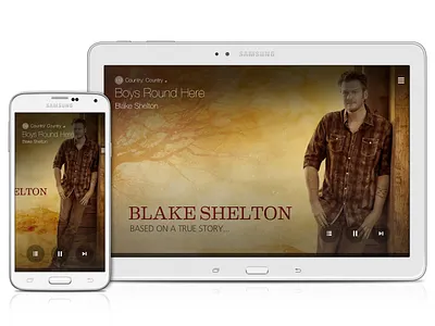 Samsung Milk Music - Mobile & Tablet Apps (Non-Dial State) app design design management experience design information architecture interaction design mobile mobile apps music product design service design tablet ui user experience user interface ux ux design visual design