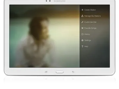 Samsung Milk Music - Tablet App (Menu) app design design management experience design information architecture interaction design mobile mobile apps music product design service design tablet ui user experience user interface ux ux design visual design