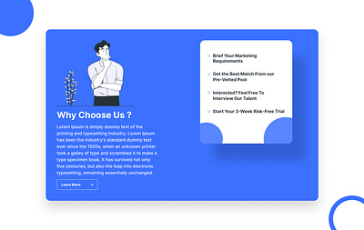 Why choose us ? section ui web section ui why choose us