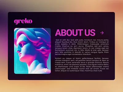 Portfolio design for an greko - pt2 about us adobe branding design illustration landing page logo online shop portfolio retro ui web design website