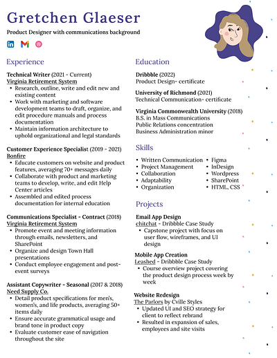 Figma Resume! design figma illustration product resume ui web