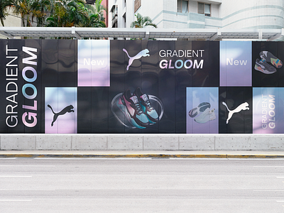 Gradient gloom billboard billboard branding graphic design identity logo logotype vector