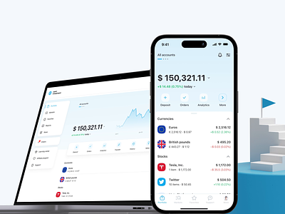 Open Investment App app dashboard finance fintech interface invest investment portfolio ui ux web