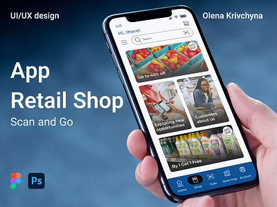 Mobile App Retail Shop adaptive web design animation branding landing page mobile app retail scango shop ui user interface design ux ui website