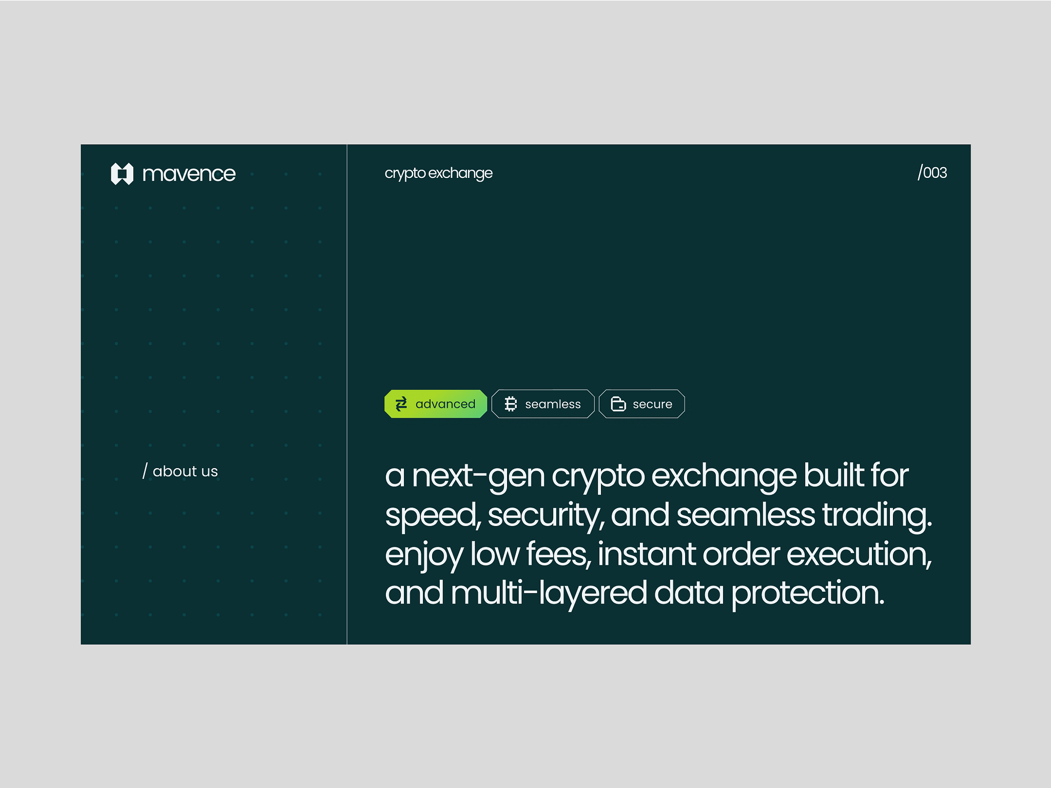 Mavence : Crypto Exchange - Pitchdeck by SlabPixel Designer for SlabPixel  on Dribbble