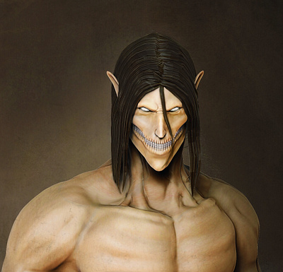 Attack Titan | Shingeki no Kyojin 3d anime ank aot art attack on titan character character art character design creature monster shingeki no kyojin