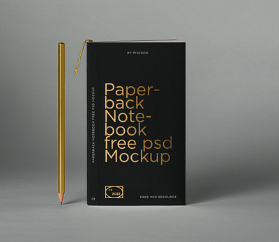 Free Paperback Psd Notebook Mockup branding mockup notebook mockup