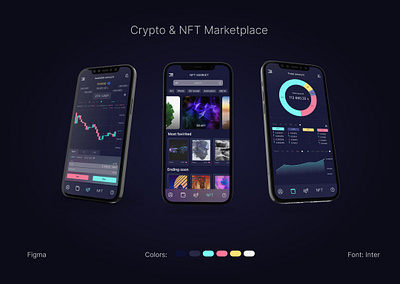 Crypto & NFT Marketplace crypto design nft ui