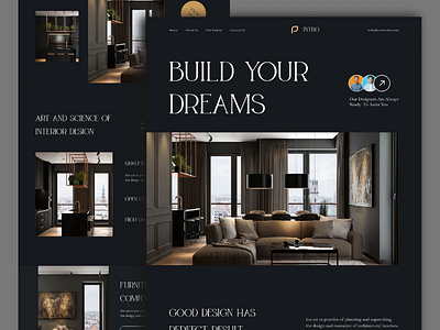 INTRO - Interior Website Design 2022 architect architecture clean decoration home decoration homedecor homepage interior interior agency interior design living room minimal property room simple ui trendy ui uiux website