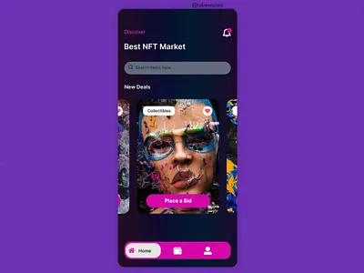 NFT landing page branding ui