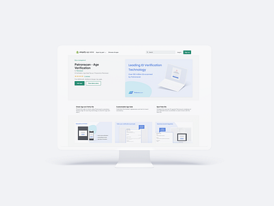 Shopify Mockups - Patronscan ageverification design idscan mockups patronscan security software uxdesign website