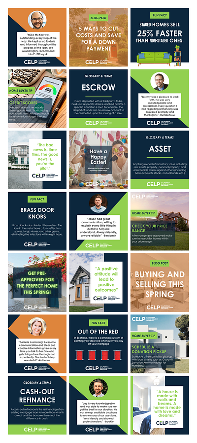 CELP Mortgage Instagram graphic design instagram social media